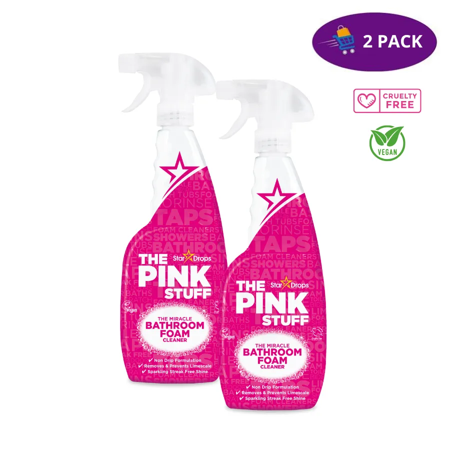 The Pink Stuff The Miracle Bathroom Foam Cleaner (850ml) 2 x $8.00