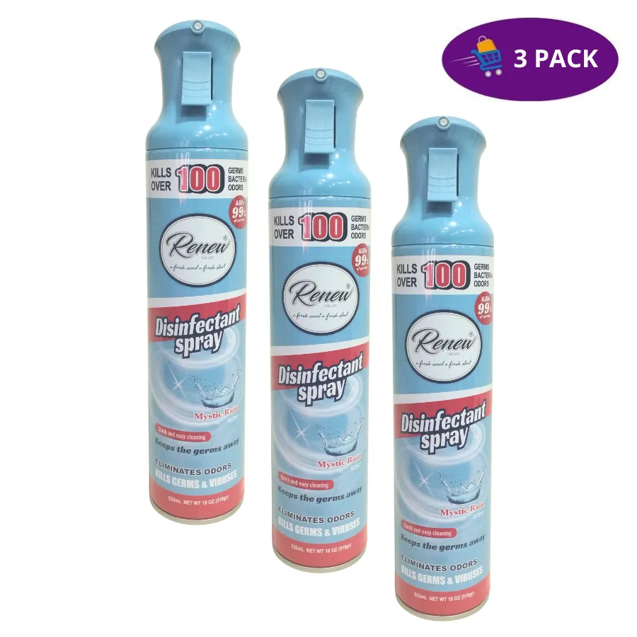 Renew Desinfectante en Spray Mystic Rain Scent (532 ml) 3 x $12.00