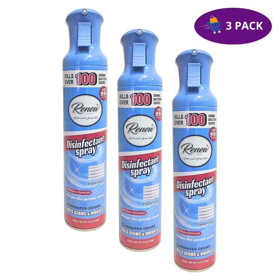 Renew Desinfectante en Spray Fresh Linen Scent (532 ml) 3 x $12.00