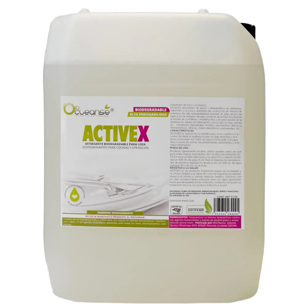 ACTIVEX | Lavatrastes biodegradable concentrado arranca grasa