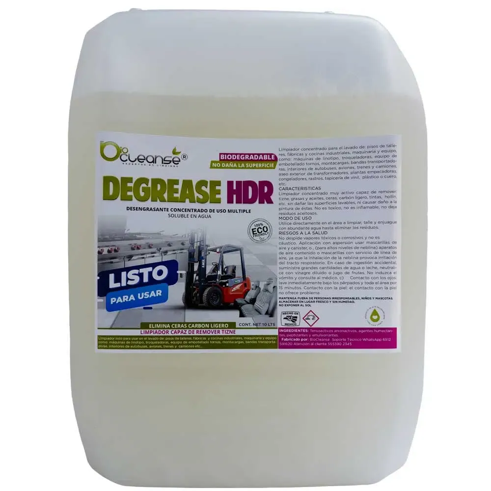 DEGREASE H.D. R. | Desengrasante industrial limpia grasa mineral