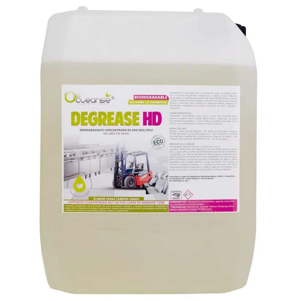 DEGREASE H.D. | Desengrasante industrial biodegradable concentrado
