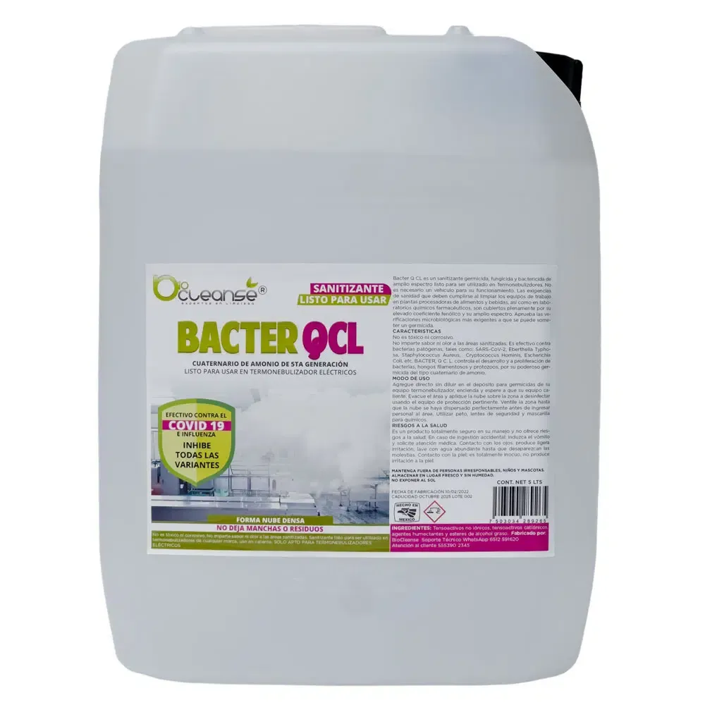 BACTER QCL | Humo desinfectante